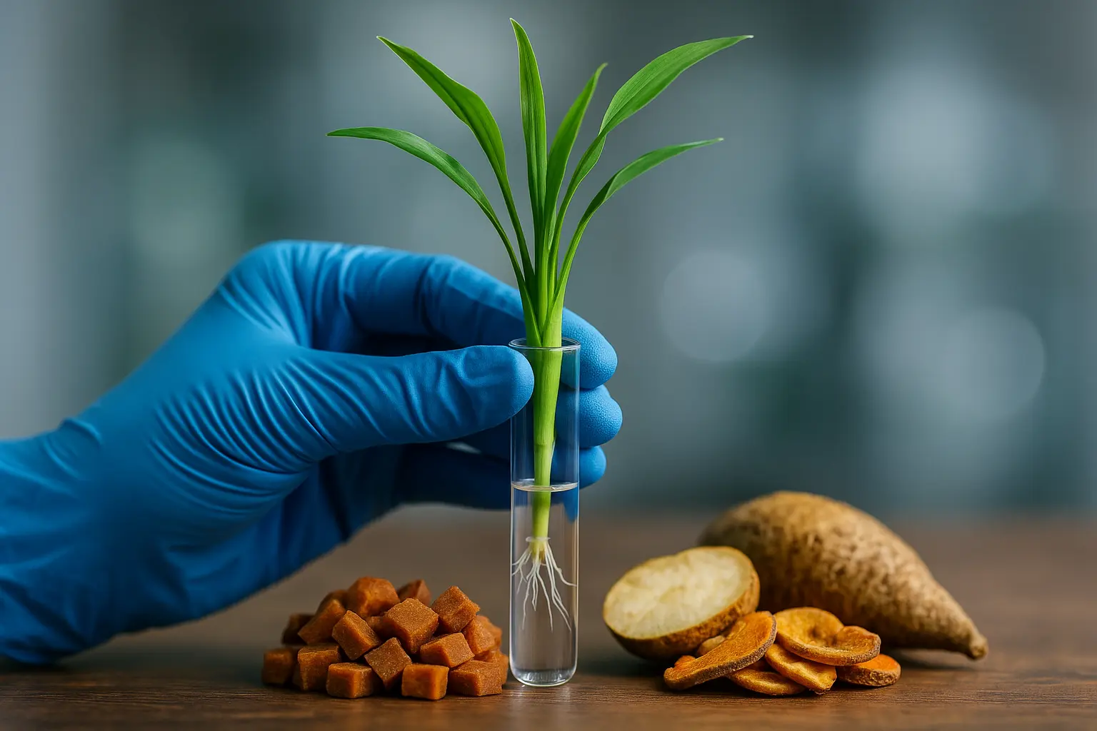 Laboratory propagation of crops